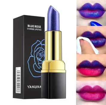 Губная помада YANQINA 031-03, меняющая цвет при температуре Blue Rose