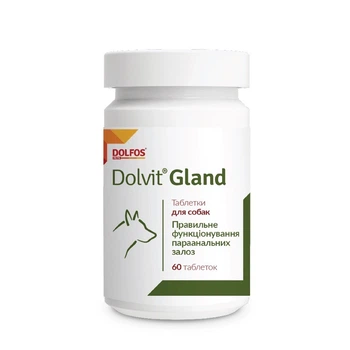 Витаминный комплекс для здоровья параанальных желез у собак Dolvit Gland, 60 табл