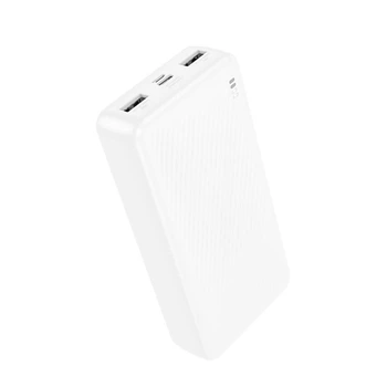 УМБ Power Bank Borofone BJ55A Graceful 20000 mAh/10W (2xUSB) вхідні інтерфейси USB/MicroUSB, USB/Type C White