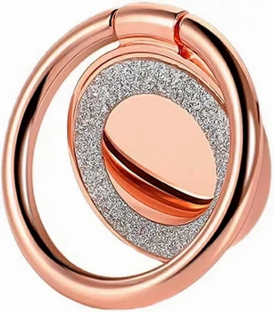 Popsocket Brilliance Stone для смартфона розовое золото удобный захват и подставка для рук