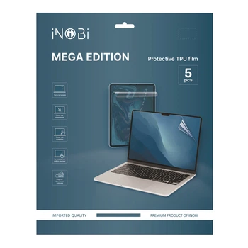 Гидрогель плёнка для ноутбука iNobi NEX-012 / (матовая) / 5шт. 430*310 мм