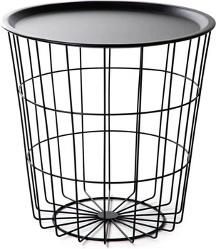 Столик HOMLA SCANDI 41 x 41 x 41 см чорний з чорним верхом 219248 (5904183868691)