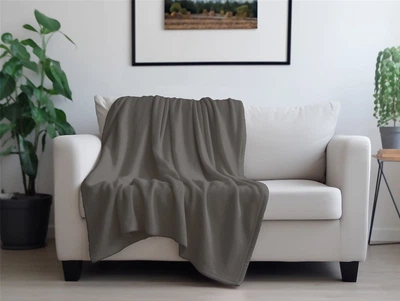 Плед Biltex Flannel коричневый Turkish Coffee Полуторный 150х200 см (4820298414138)