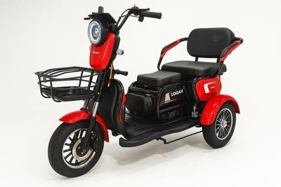 Электроскутер Трехколесный Corso Logan (1200W 72V/23Ah) Красный