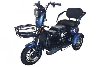 Электроскутер Трехколесный Corso Logan (1200W 72V/23Ah) Синий