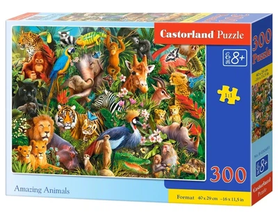 Пазл на 300 элементов "Удивительные животные" (B-30491), Castorland