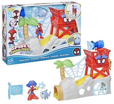 Zestaw do gry Hasbro Spider-Man i jego niesamowici przyjaciele Wyspa Spider-Mana Wodna pajęczyna (5010996308757)