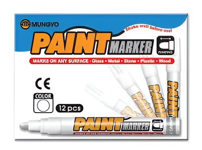 Набір олійних маркерів MUNGYO білийх 12 шт (5906910829852)