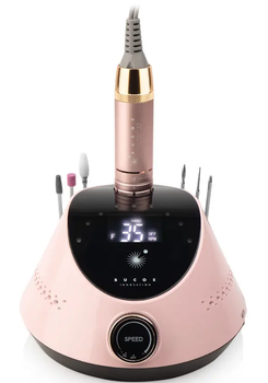 Профессиональный фрезер для маникюра и педикюра Bucos Nail Drill X2 PRO Blush Pink, 65 Вт, 35000 оборотов