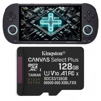 Игровая карта Kingston 128GB microSDXC с прошивкой CrossMix для приставки TSP + библиотека игр (PSP, PS1, GBA, SEGA, DENDY)