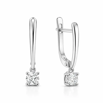 Сережки срібні з фіанітами Silver Style (23031.40 sku:2300103457373)