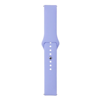 Ремінець Універс 20 mm Silicone Original Button Design для Samsung/Amazfit/Huawei Elegant Purple