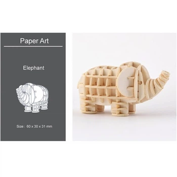 3D модель для сборки Paper Art Слон