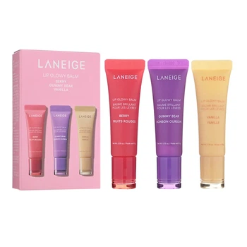 Набор бальзамов для сияющих губ Lip Glowy Balm Trio Holiday Set Laneige 8800283636024