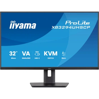 Монитор 31.5" IIYAMA ProLite XB3294UHSCP-B1 VA 3840x2160 60 Гц 400 кд/м² Black