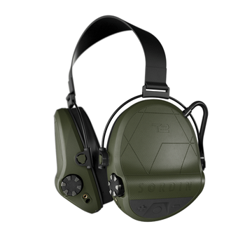 Активные наушники с задним держателем под шлем Sordin Supreme T2 Neckband IPX8 SNR 29 4 режима звука Green (303006-20P)