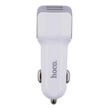 Авто Зарядное Устройство Hoco Z23 2USB Micro Белый