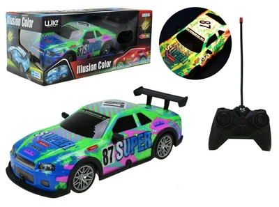 Радиоуправляемая гоночная машинка Youjie Toys 20см с подсветкой на батарейках UJ99-P227