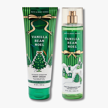 Набор Bath & Body Works Vanilla Bean Noel Спрей 236 мл + Крем 226 гр