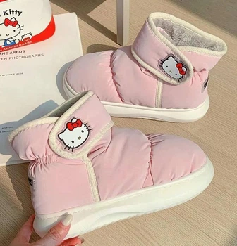 Водонепроницаемые угги дутики обуви Хелоу Кити Sanrio Hello Kitty принт аниме, 36-37 размер