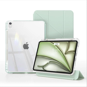 Розсувний чохол обкладинка Pulling Separation Y-Fold + Right Pencil Holder BBM1 для iPad Air 4 2020/Air 5 2022 10,9"/Air 11" 2024(M2)/2025(M3)/2026(M4) Світло-зелений