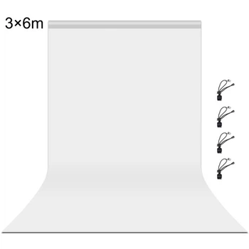 Студийный тканевый фон Puluz PU5206W 3х6 м белый