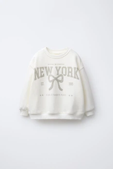 Світшот з блискучим містом Zara 5431/531 86см Бежевий (0543153180586)