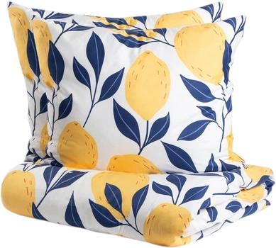 Komplet pościeli Homla Ec Sidrum Poszewka na pościel 200x200 cm + 2 x Poszewki na poduszki 70x80 cm (5906496728686)