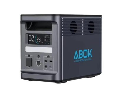 Зарядная станция с функцией UPS ABOK Ark2000 Power Station LiFePO4 2000W 1536Wh быстрая зарядка чистая синусоида