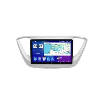 Автомагнітола штатна з Gps для Hyundai Accent 2017 9" Android 10,1