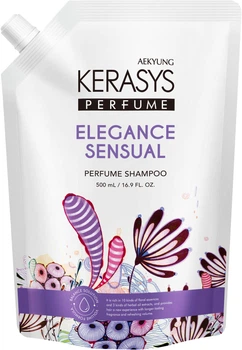 Шампунь парфюмированный Kerasys Elegance & Sensual Perfumed Shampoo для тонких и ослабленных волос запасной блок 500 мл (8801046396957)