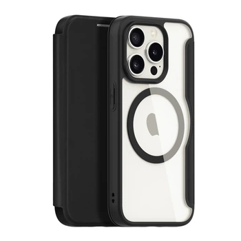 Противоударный Чехол-книжка Dux Ducis Skin X Pro with MagSafe для iPhone 15 Pro Max Black