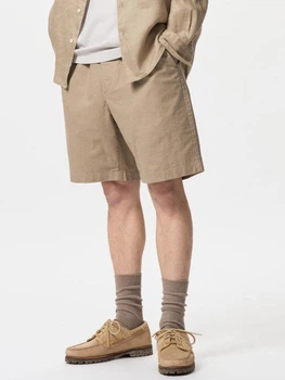 Шорты хлопковые короткие мужские Uniqlo 86193382 2XL Бежевые (1159854977)