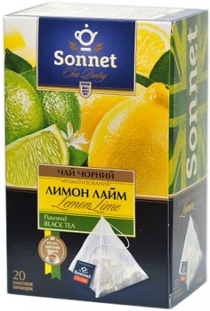 Чай чорний "Лимон-Лайм" (пірамідка) 20*2г,