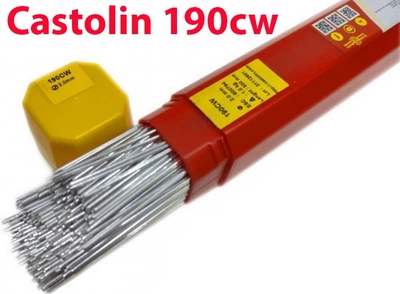 Припой Castolin 190 cw (кастолин) пайка алюминия с флюсом d-2 mm.,L-500 mm. 5 шт.