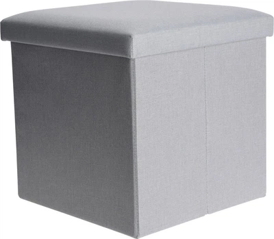 Пуф Storage solutions с отсеком для хранения 38 x 38 x 38 см Серый (5902973454086)
