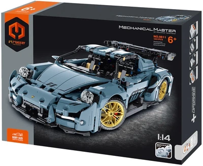 Klocki konstrukcyjne Im.Master model auta błękit 1:14 1221 element (6973676041414)