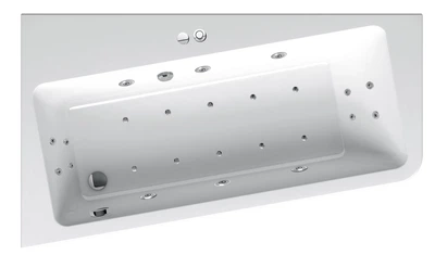 Гідромасажна ванна Ravak 10° 170x100 L Beauty Base (GMSR1047)