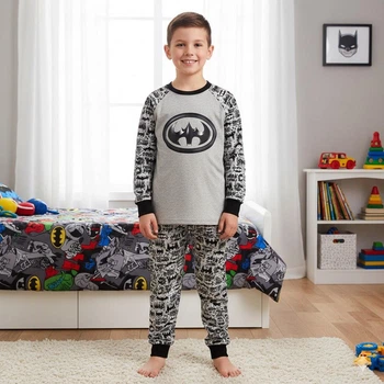 Піжама утеплена Black Batman SmileTime , темно-сіра, зріст 140