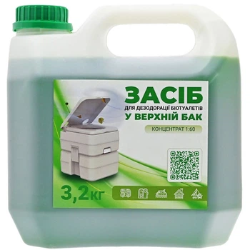 Рідина для біотуалету BioBak для верхнього бака 3,2 кг