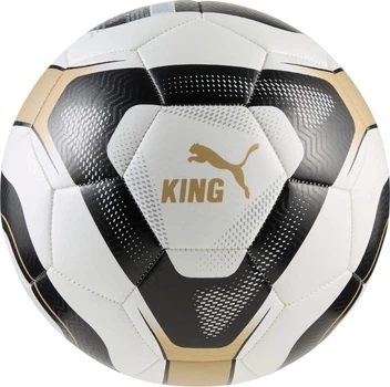Мяч футбольный Puma King Ball 084736-01 5 Бело-черно-бежевый (4069157865241)