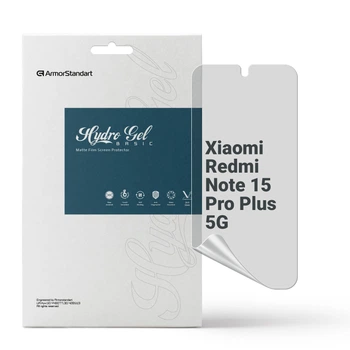 Захисна плівка для Xiaomi Redmi Note 15 Pro Plus 5G гідрогелева ударостійка протиударна бронеплівка Matte на телефон ArmorStandart захист скла матова плівка (ARM89632)