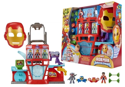 Набір для гри Hasbro Marvel Залізна людина та суперкоманда База супергероїв Iron Quarters (5010996313270)