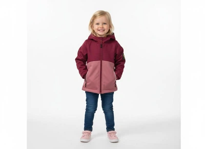 Куртка на флісі дитяча на дівчинку Softshell Kuniboo 98-104р Бордовий (1173)