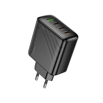 Мережевий Зарядний Пристрій Hoco CS27A 3USB-C/1USB PD/QC 67W Чорний