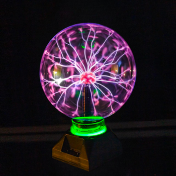 Плазменный шар Тесла музыкальный 15см ночник Plasma ball Плазменная лампа-шар с молниями TC