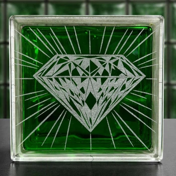 Grange Glass — стеклоблок “Diamond” с индивидуальной гравировкой