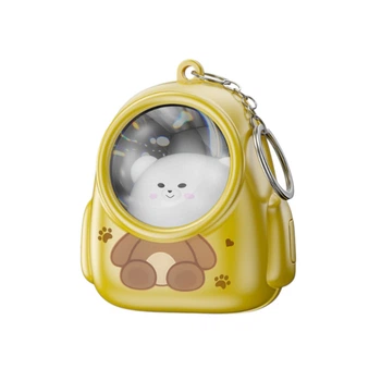 Компактний брелок-ліхтарик Smiling Shark TIP-063 Yellow, 1 режим освітлення, на батарейках