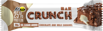 Батончик Crunch Bar шоколад молочна карамель FitWin 50 г