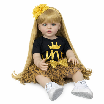 Реалістична Кукла Реборн 55 см повністю силіконова Doll Reborn Baby Born К0100311